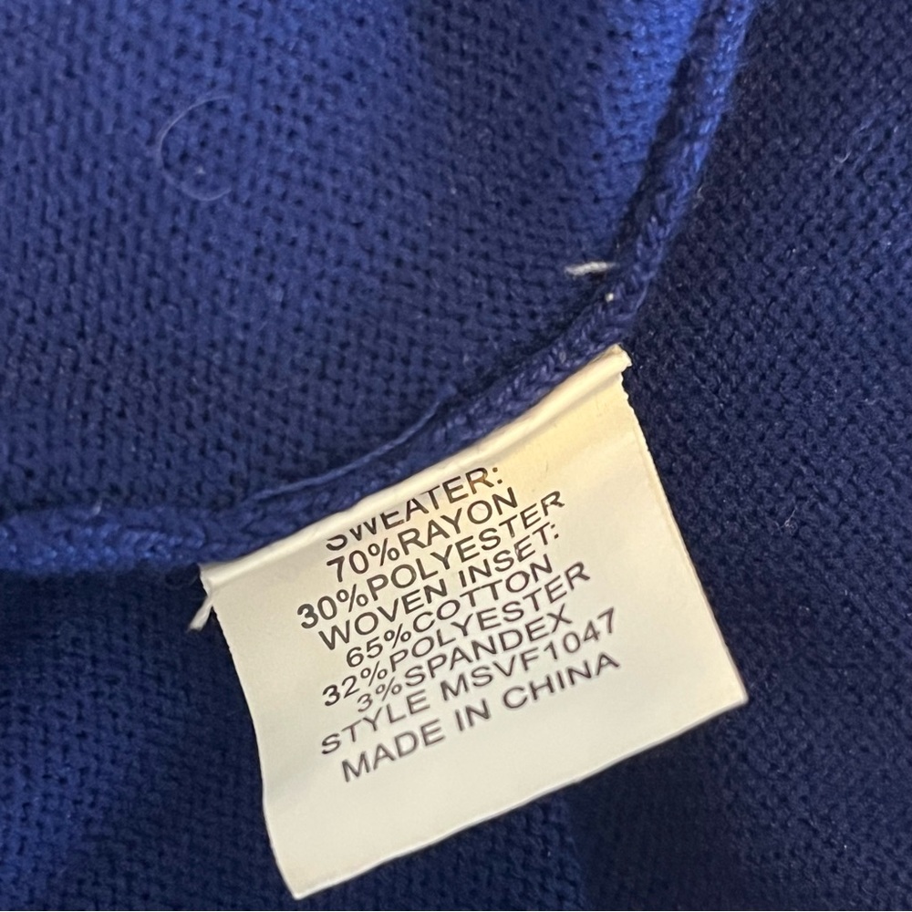 Notations Women's Embellished Point-Collar Sweater L - Picture 6 of 6